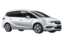 Car Hire Witham - Vauxhall Zafira 5 + 2 - Minibus hire Witham